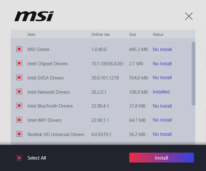 why has the lan quit working on my msi motherboard