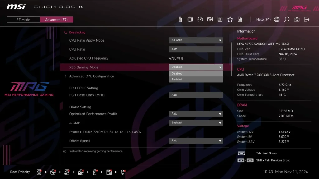 recommended motherboard for gaming